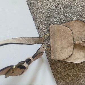 NW/OT street level crossbody suede purse